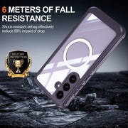 For Samsung Galaxy S25+ 5G RedPepper Tempered Glass MagSafe Phone Case(Purple)