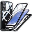 For Samsung Galaxy S25 Edge 5G RedPepper Tempered Glass MagSafe Phone Case(Black) - Galaxy S25 Edge 5G Cases by RedPepper | Online Shopping South Africa | PMc TechLife | Buy Now Pay Later Mobicred