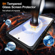 For Samsung Galaxy S25 Edge 5G RedPepper Tempered Glass MagSafe Phone Case(Black)