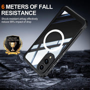 For Samsung Galaxy S25 Edge 5G RedPepper Tempered Glass MagSafe Phone Case(Black)
