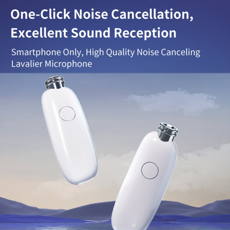 FUNSNAP M3 Digital Audio Wireless Microphone Mic Tok with Monitoring Earphones, Version:Type-C(White)