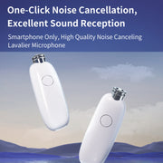 FUNSNAP M3 Digital Audio Wireless Microphone Mic Tok with Monitoring Earphones, Version:Type-C(White)