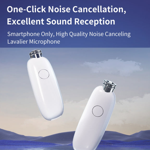 FUNSNAP M3 Digital Audio Wireless Microphone Mic Tok with Monitoring Earphones, Version:Type-C(White)