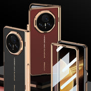 For Honor Magic V3 GKK Integrated Magnetic Fold Hinge Leather Shockproof Phone Case(Black)