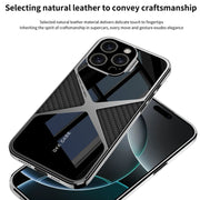 For iPhone 16 Pro Max GKK Leather Electroplating Supersonic Speed Shockproof Phone Case(Black)
