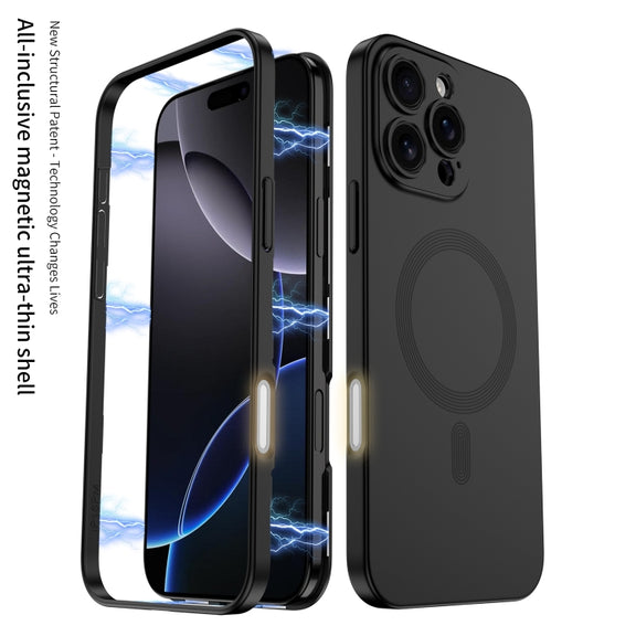 For iPhone 16 Plus GKK MagSafe Full Coverage Phone Case(Titanium Gray)