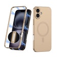 For iPhone 16 GKK MagSafe Full Coverage Phone Case(Gold) - free shipping - PMC Jewellery - Order now!