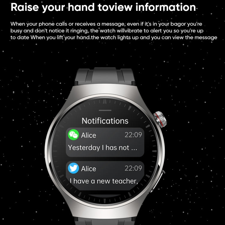MT200 1.43 inch AMOLED IP67 Steel Band Smart Call Watch, Support ECG(Black)