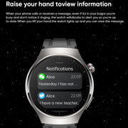 MT200 1.43 inch AMOLED IP67 Steel Band Smart Call Watch, Support ECG(Black)