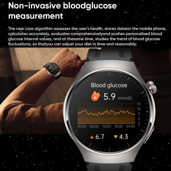 MT200 1.43 inch AMOLED IP67 Steel Band Smart Call Watch, Support ECG(Black)