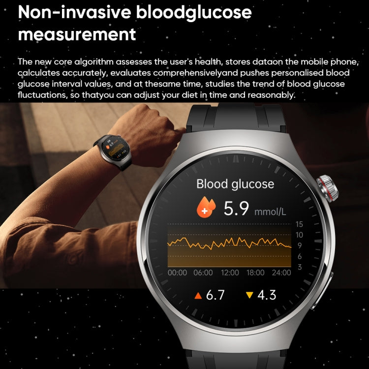 MT200 1.43 inch AMOLED IP67 Steel Band Smart Call Watch, Support ECG(Silver)