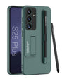 For Samsung Galaxy S25+ 5G GKK Ultra-thin Holder Phone Case with Pen Slots & Stylus Pen(Green) - free shipping - PMC Jewellery - Order now!