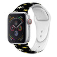For Apple Watch 46mm / 49mm / 45mm / 44mm Christmas Pattern Silicone Watch Band(Snowflake Black) - free shipping - PMc TechLife - Order now!