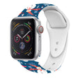 For Apple Watch 46mm / 49mm / 45mm / 44mm Christmas Pattern Silicone Watch Band(Snowman Blue) - free shipping - PMc TechLife - Order now!