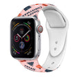 For Apple Watch 46mm / 49mm / 45mm / 44mm Christmas Pattern Silicone Watch Band(Pink Christmas) - free shipping - PMc TechLife - Order now!