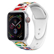 For Apple Watch 42mm / 41mm / 40mm / 38mm Christmas Pattern Silicone Watch Band(Colorful Christmas) - free shipping - PMc TechLife - Order now!