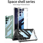 For Samsung Galaxy S25 Ultra 5G GKK Airbag Shockproof Full Coverage Phone Case(Transparent Black)
