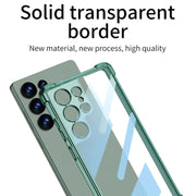 For Samsung Galaxy S25 Ultra 5G GKK Airbag Shockproof Full Coverage Phone Case(Transparent Black)