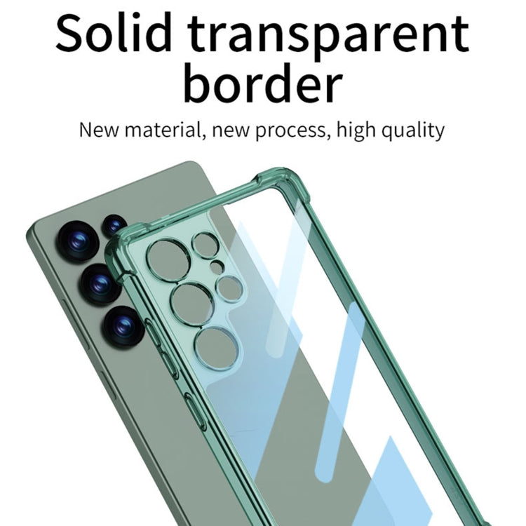 For Samsung Galaxy S25 Ultra 5G GKK Airbag Shockproof Full Coverage Phone Case(Transparent Black)