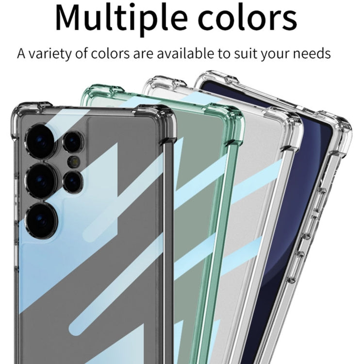 For Samsung Galaxy S25 Ultra 5G GKK Airbag Shockproof Full Coverage Phone Case(Transparent Black)