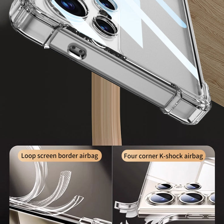 For Samsung Galaxy S25 Ultra 5G GKK Airbag Shockproof Full Coverage Phone Case(Transparent)