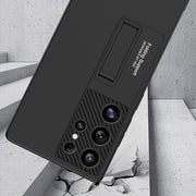 For Samsung Galaxy S25 Ultra 5G GKK Ultra-thin Shockproof Phone Case with Holder / Pen(Titanium Gray)