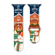 For Apple Watch 46mm / 49mm / 45mm / 44mm Christmas Pattern Reverse Buckle Silicone Watch Band(House Snowman) - free shipping - PMc TechLife - Order now!