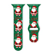 For Apple Watch 46mm / 49mm / 45mm / 44mm Christmas Pattern Reverse Buckle Silicone Watch Band(Santa Claus Snow) - free shipping - PMc TechLife - Order now!
