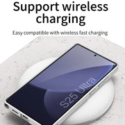 For Samsung Galaxy S25 Ultra 5G GKK Ultra-thin Wristband Shockproof Phone Case with Holder(Titanium Gray)