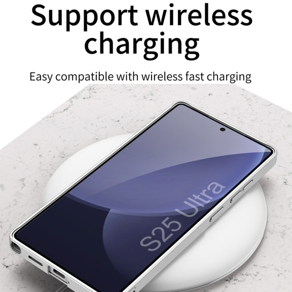 For Samsung Galaxy S25 Ultra 5G GKK Ultra-thin Wristband Shockproof Phone Case with Holder(Titanium Gray)