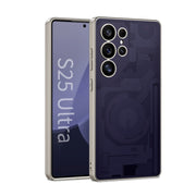 For Samsung Galaxy S25 Ultra 5G GKK AG Craft Skin Feel Circuit Diagram Edition Full Coverage Phone Case(Purple)
