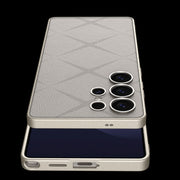 For Samsung Galaxy S25 Ultra 5G GKK Asterism Metal Paint Skin Feel Leather Full Coverage Phone Case(Black)