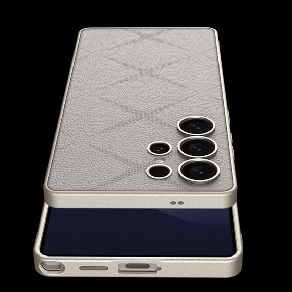 For Samsung Galaxy S25 Ultra 5G GKK Asterism Metal Paint Skin Feel Leather Full Coverage Phone Case(Black)