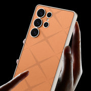 For Samsung Galaxy S25 Ultra 5G GKK Asterism Metal Paint Skin Feel Leather Full Coverage Phone Case(Black)