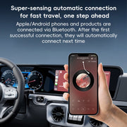 P40 CarPlay and Android Auto Car Connectivity Box Wireless Adapter(Black)