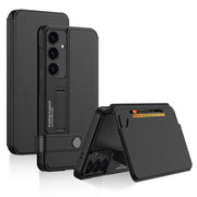 For Samsung Galaxy S25+ 5G GKK Flip Wallet Leather Phone Case(Black)