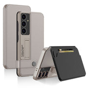 For Samsung Galaxy S25+ 5G GKK Flip Wallet Leather Phone Case(Grey)
