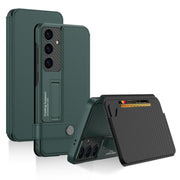 For Samsung Galaxy S25 5G GKK Flip Wallet Leather Phone Case(Green)