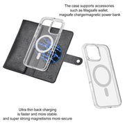 For iPhone 16 Pro Max ViLi GVS-C Series MagSafe Magnetic RFID Leather Flip Phone Case(Black)
