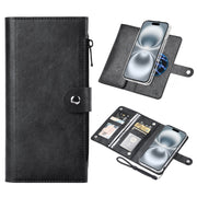 For iPhone 16 Plus ViLi GVS-C Series MagSafe Magnetic RFID Leather Flip Phone Case(Black)