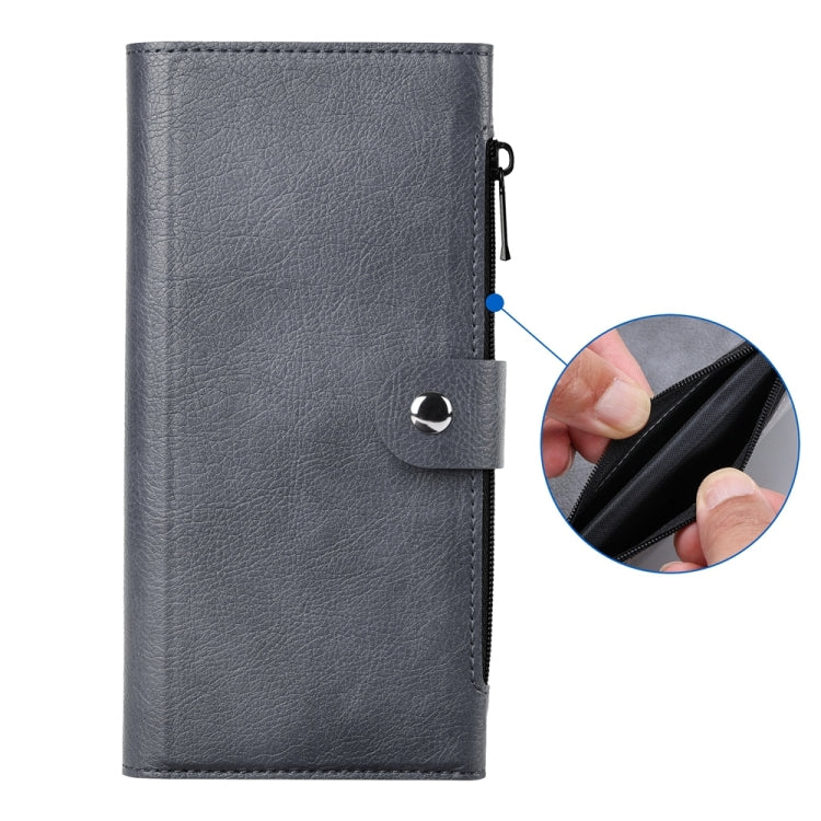 For iPhone 16 Plus ViLi GVS-C Series MagSafe Magnetic RFID Leather Flip Phone Case(Grey)