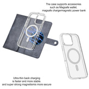 For iPhone 16 Plus ViLi GVS-C Series MagSafe Magnetic RFID Leather Flip Phone Case(Grey)