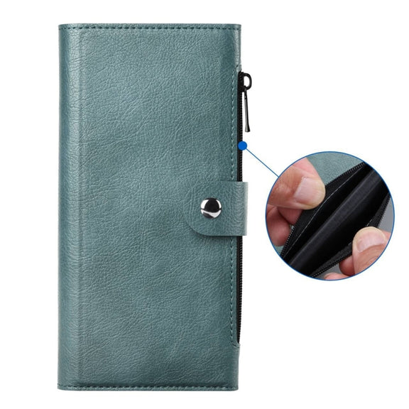 For iPhone 16 Plus ViLi GVS-C Series MagSafe Magnetic RFID Leather Flip Phone Case(Green)