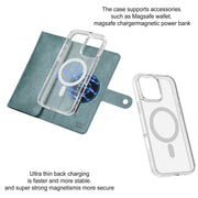 For iPhone 16 Plus ViLi GVS-C Series MagSafe Magnetic RFID Leather Flip Phone Case(Green)