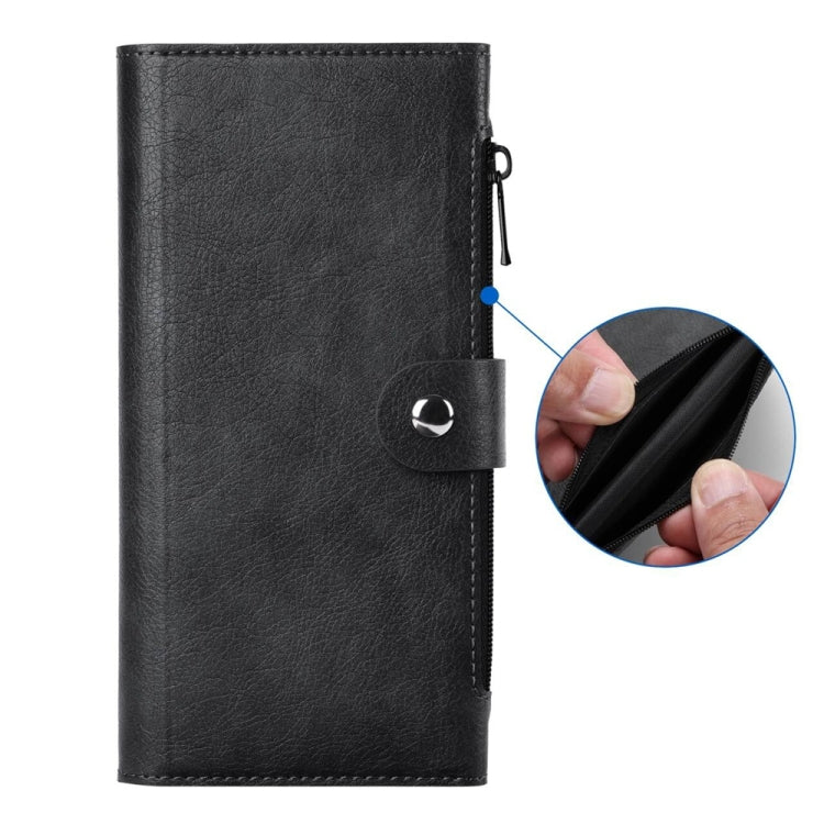 For iPhone 16 ViLi GVS-C Series MagSafe Magnetic RFID Leather Flip Phone Case(Black)