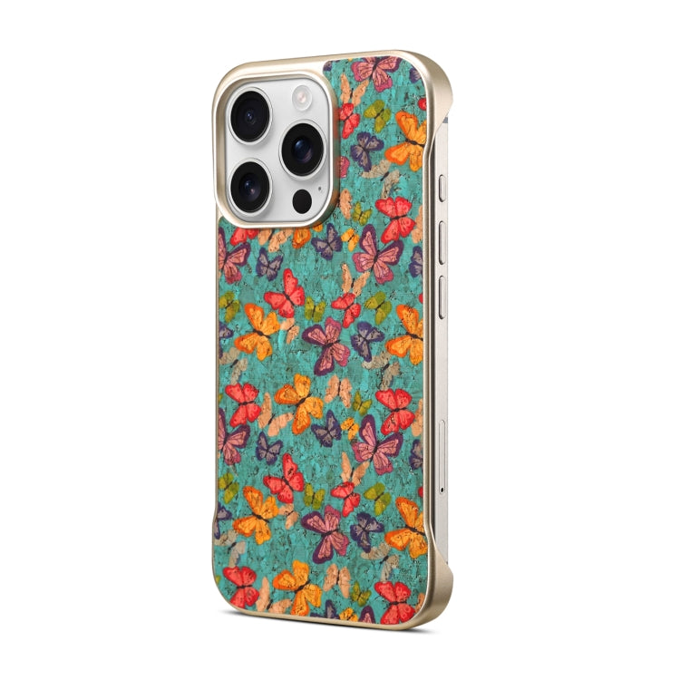 For iPhone 16 Denior A18 Paint MagSafe Phone Case(Butterflies)