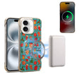 For iPhone 16 Denior A18 Paint MagSafe Phone Case(Christmas) - iPhone 16 Cases by Denior | Online Shopping South Africa | PMC Jewellery | Buy Now Pay Later Mobicred