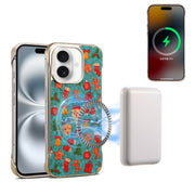 For iPhone 16 Plus Denior A18 Paint MagSafe Phone Case(Christmas)