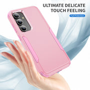 For Samsung Galaxy S25 5G TPU + PC Shockproof Protective Phone Case(Pink)