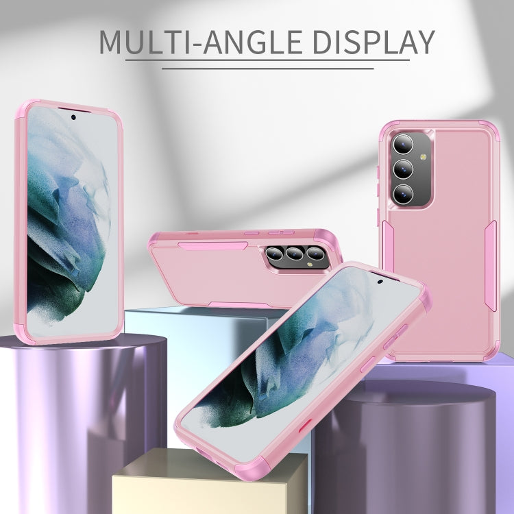 For Samsung Galaxy S25 5G TPU + PC Shockproof Protective Phone Case(Pink)